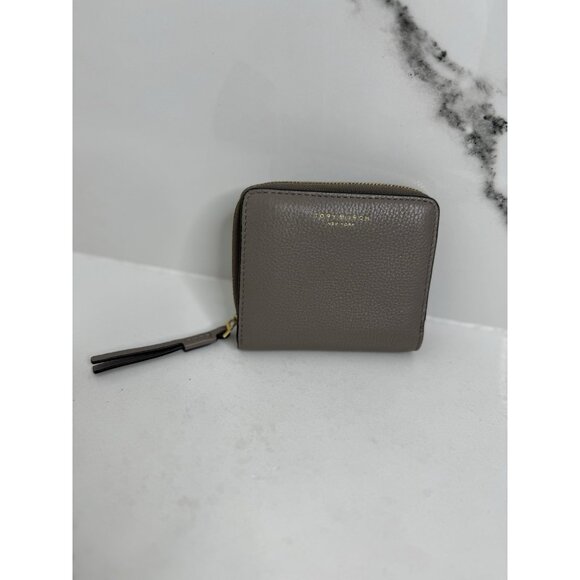 TORY BURCH Perry Bi-Fold Wallet - LEATHER - Grey Heron Color - Picture 1 of 9